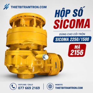Hộp số 2156 cối trộn Sicoma 2250 1500