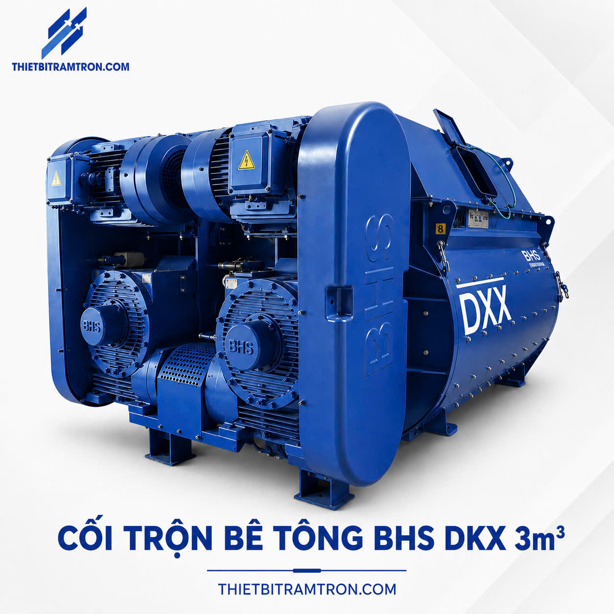 Cối Trộn Bê Tông BHS DKX 3m3