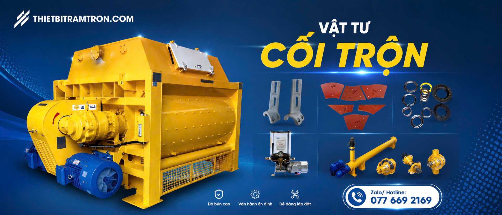Vật tư cối trộn